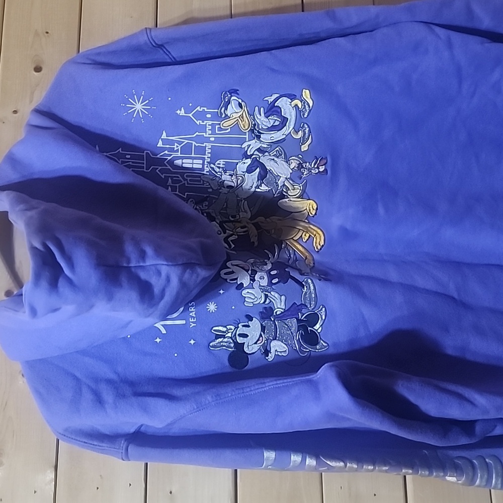 Disneyland 100 Years Of Wonder Embroidered Sweater Adult Size Medium - Picture 11 of 11